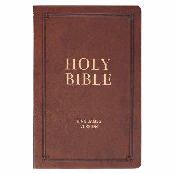 KJV Bible Gift Faux Leather, Brown
