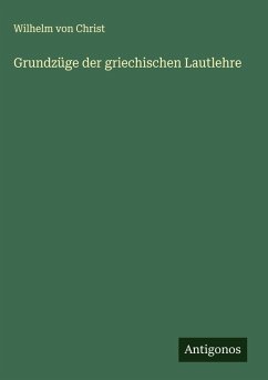 Cover Grundzüge der griechischen Lautlehre