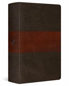 Cover ESV Giant Print Personal Size Bible, Red Letter (Trutone, Forest/Tan, Trail Design)