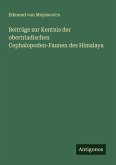 Beiträge zur Kentnis der obertriadischen Cephalopoden-Faunen des Himalaya