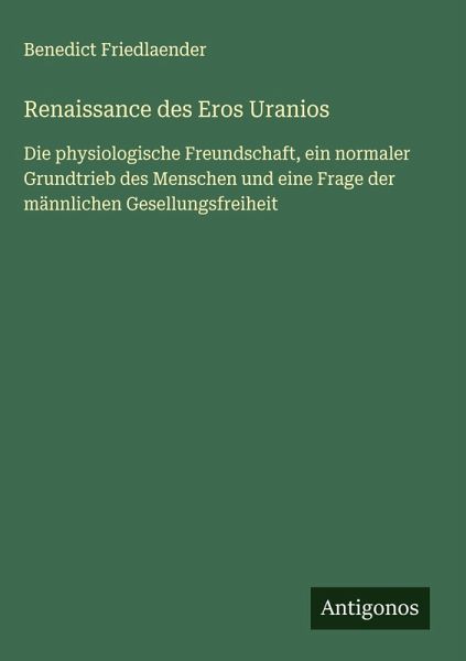 Renaissance des Eros Uranios Renaissance des Eros Uranios