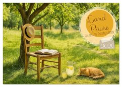 Cover Land Pause - Ein Jahr im Cottagegarten (Tischkalender 2026 DIN A5 quer), CALVENDO Monatskalender