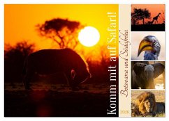 Cover Komm mit auf Safari! Botswana und Südafrika (Wandkalender 2026 DIN A2 quer), CALVENDO Monatskalender