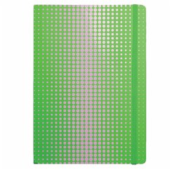 Notizbuch A4 Tec green-pink