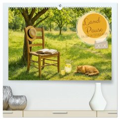 Cover Land Pause - Ein Jahr im Cottagegarten (hochwertiger Premium Wandkalender 2026 DIN A2 quer), Kunstdruck in Hochglanz