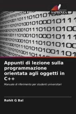 Cover Appunti di lezione sulla programmazione orientata agli oggetti in C++