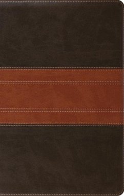 Cover ESV Large Print Personal Size Bible, Red Letter (Trutone, Forest/Tan, Trail Design)