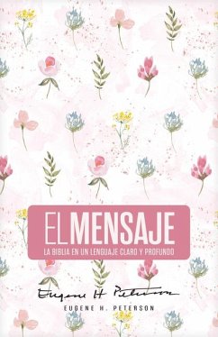 Cover Biblia El Mensaje (Tapa Dura, Rosa Floral)