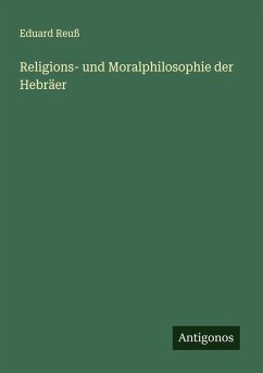 Cover Religions- und Moralphilosophie der Hebräer