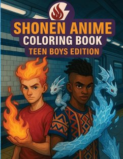 Cover Shonen Anime Coloring Book