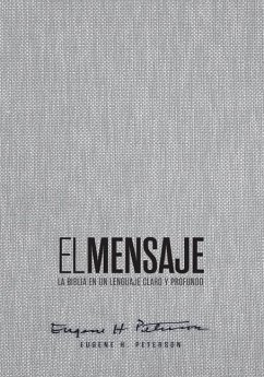 Cover Biblia El Mensaje (Tapa Dura, Gris Tela)