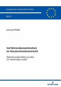 Cover Verfahrenskonzentration im Konzerninsolvenzrecht