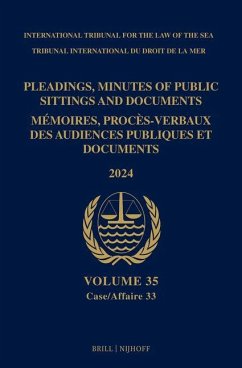 Cover Pleadings, Minutes of Public Sittings and Documents / Mémoires, Procès-Verbaux Des Audiences Publiques Et Documents 2024