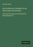 Das Problem der Gültigkeit in der Philosophie David Humes