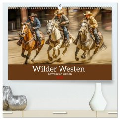 Wilder Westen - Cowboys in Aktion (hochwertiger Premium Wandkalender 2026 DIN A2 quer), Kunstdruck in Hochglanz Cover Wilder Westen - Cowboys in Aktion (hochwertiger Premium Wandkalender 2026 DIN A2 quer), Kunstdruck in Hochglanz