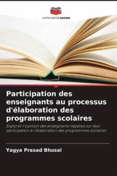 Cover Participation des enseignants au processus d'élaboration des programmes scolaires