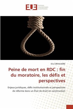 Cover Peine de mort en RDC : fin du moratoire, les défis et perspectives