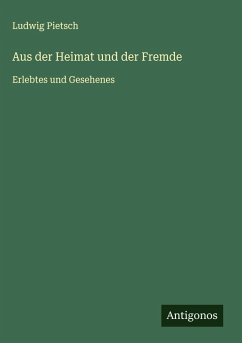 Cover Aus der Heimat und der Fremde