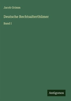 Cover Deutsche Rechtsalterthümer