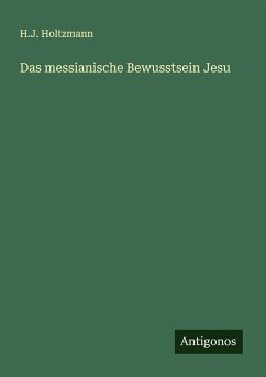 Cover Das messianische Bewusstsein Jesu