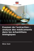 Examen de l'extraction : analyse des médicaments dans les échantillons biologiques Examen de l'extraction : analyse des médicaments dans les échantillons biologiques