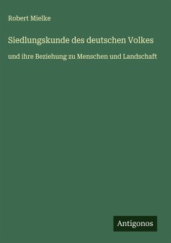 Cover Siedlungskunde des deutschen Volkes