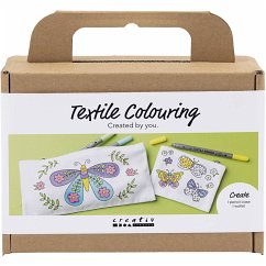 Cover Creativ Company Mini Kreativ Set Stoffbemalen, Schmetterlinge, Pastellfarben