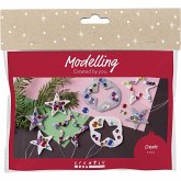 Creativ Company Mini Kreativ Set Modellieren, Sterne, Silber, Weiß