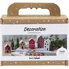 Cover Creativ Company Mini Kreativ Set Dekoration, Häuser, Weihnachtsfarben