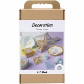 Creativ Company Kreativ Set Dekoration, Kartons, Muscheln, Kerzenhalter, Pastellfarben