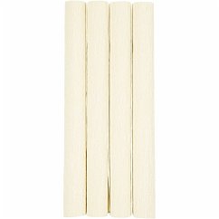 Cover Creativ Company Krepppapier, Blatt 25x60 cm, Kreppanteil: 180%, 105 g, Creme, 4 Blatt