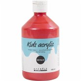 Creativ Company Acrylfarbe Metallic, Metallic, Rot, 500 ml/ 1 Fl.