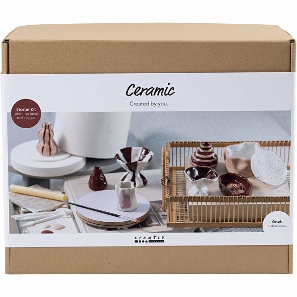 Creativ Company Starter Kreativ Set Keramik, sortierte Farben