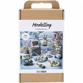 Creativ Company Kreativ Set Modellieren, Roboter, Blau, Grau, Rot, Versilbert Creativ Company Kreativ Set Modellieren, Roboter, Blau, Grau, Rot, Versilbert