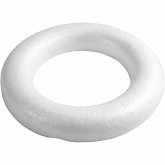 Creativ Company Styroporring, flach, Größe 30 cm, Dicke 40 mm, Weiß, 1 Stk Creativ Company Styroporring, flach, Größe 30 cm, Dicke 40 mm, Weiß, 1 Stk