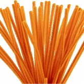 Creativ Company Chenilledraht, L 30 cm, Dicke 6 mm, Orange, 50 Stk Creativ Company Chenilledraht, L 30 cm, Dicke 6 mm, Orange, 50 Stk