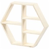 Creativ Company Holzregal, H 25 cm, T 5 cm, B 28,5 cm, 1 Stk Creativ Company Holzregal, H 25 cm, T 5 cm, B 28,5 cm, 1 Stk