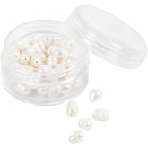 Creativ Company Süßwasserperlen, Quer perforiert, D 4-6 mm, Lochgröße 1 mm, Perlmutt, 55 Stk Creativ Company Süßwasserperlen, Quer perforiert, D 4-6 mm, Lochgröße 1 mm, Perlmutt, 55 Stk