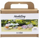 Creativ Company Mini Kreativ Set Modellieren, Stein mit Insekt, Grau, Hellpink, Helltürkis Creativ Company Mini Kreativ Set Modellieren, Stein mit Insekt, Grau, Hellpink, Helltürkis