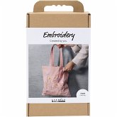 Creativ Company Kreativ Set Stickereien, Einkaufstasche, Rosa mattiert Creativ Company Kreativ Set Stickereien, Einkaufstasche, Rosa mattiert
