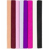 Creativ Company Krepppapier, Blatt 25x60 cm, Kreppanteil: 180%, 105 g, Harmonie in Lila-Pink, 8 Blatt Creativ Company Krepppapier, Blatt 25x60 cm, Kreppanteil: 180%, 105 g, Harmonie in Lila-Pink, 8 Blatt