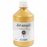 Creativ Company Acrylfarbe, Mattglänzend, Deckend, Gold, 500 ml/ 1 Fl. Creativ Company Acrylfarbe, Mattglänzend, Deckend, Gold, 500 ml/ 1 Fl.