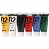 Creativ Company Acrylfarbe Matt, Standard-Farben, 6x20 ml Creativ Company Acrylfarbe Matt, Standard-Farben, 6x20 ml