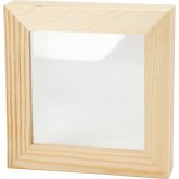 Creativ Company 3D-Rahmen mit Glas, T 2,5 cm, Größe 12,3x12,3 cm, 1 Stk