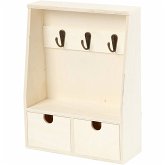Creativ Company Schlüsselbrett, H 28,5 cm, T 5-8 cm, B 22 cm, 1 Stk