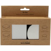Creativ Company Metalldose, Rund und quadratisch, H 3-4,5 cm, D 6,5+7,5 cm, Größe 7x7+8,5x8,5 cm, Grau Metall, 4 Stk