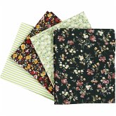 Creativ Company Patchwork-Stoff, Größe 45x55 cm, 100 g, Grün, 4 Stk/ 1 Bündl. Creativ Company Patchwork-Stoff, Größe 45x55 cm, 100 g, Grün, 4 Stk/ 1 Bündl.