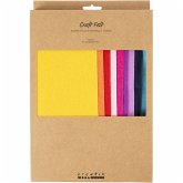 Creativ Company Bastelfilz, A4, Blatt 210x297 mm, Dicke 2 mm, sortiert Farben, 10 Stk Creativ Company Bastelfilz, A4, Blatt 210x297 mm, Dicke 2 mm, sortiert Farben, 10 Stk