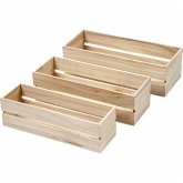 Creativ Company Holz Boxen, H 6,5+7+7,5 cm, L 22+23,5+25 cm, B 7+8,5+10 cm, 3 Stk/ 1 Set Creativ Company Holz Boxen, H 6,5+7+7,5 cm, L 22+23,5+25 cm, B 7+8,5+10 cm, 3 Stk/ 1 Set