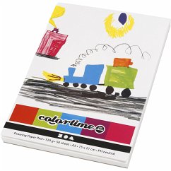 Cover Creativ Company Zeichenblock, A5, Blatt 148x210 mm, 120 g, Weiß, 50 Blatt/ 1 Stk